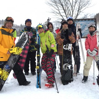 Ski & snowboading at SAPPORO KOKUSAI. (28 Feb. 2015)